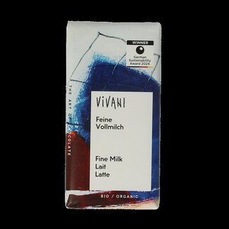 Vivani Vivani Minibars de chocolat au lait bio 12,5 Grammes