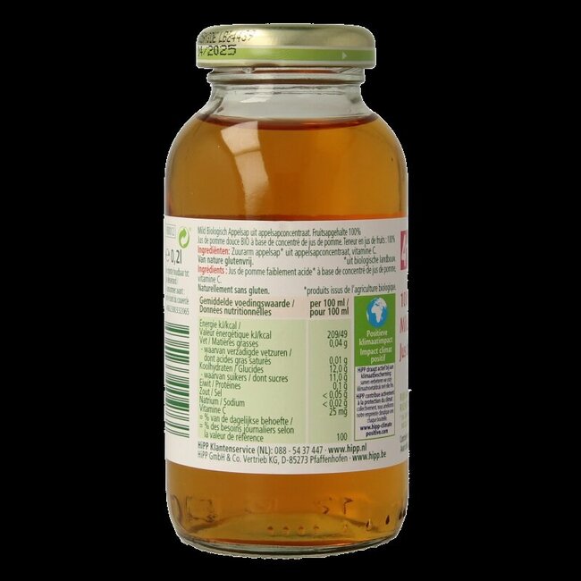 Hipp Appelsap mild bio 200 Milliliter