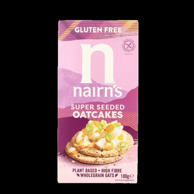 Oatcakes super seeded 180 Gram