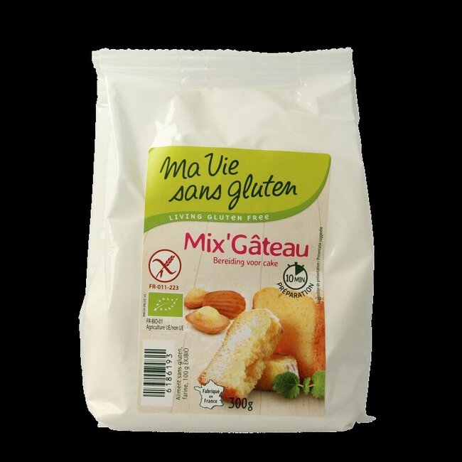 Cakemix glutenvrij bio 300 Gram