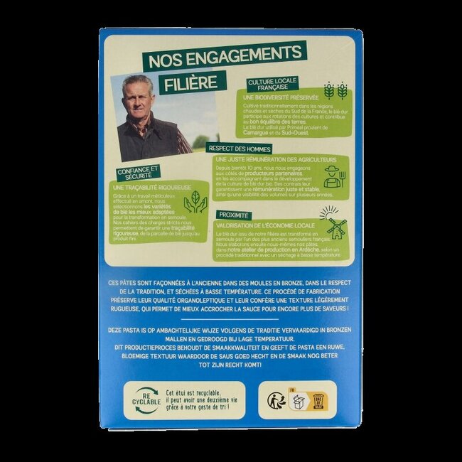 Pâtes Corolle demi-complètes bio Primeal 400 g