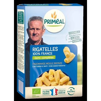 Primeal Rigatelle halfvolkoren pasta bio 400 Gram