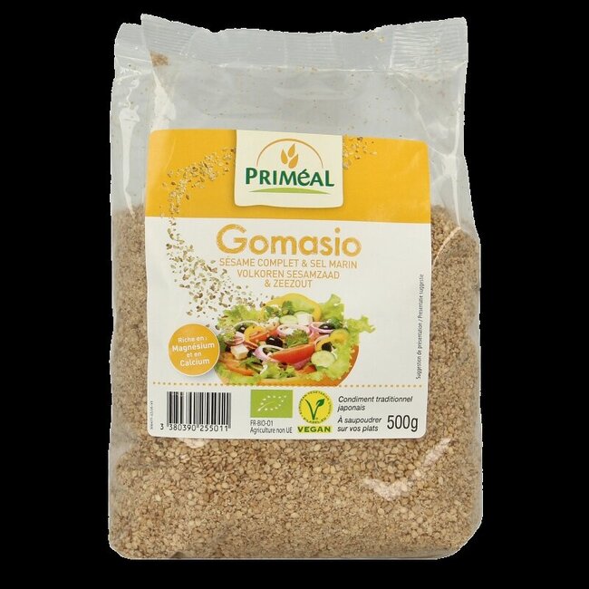 Gomasio volkoren sesamzaad en zeezout bio 500 Gram