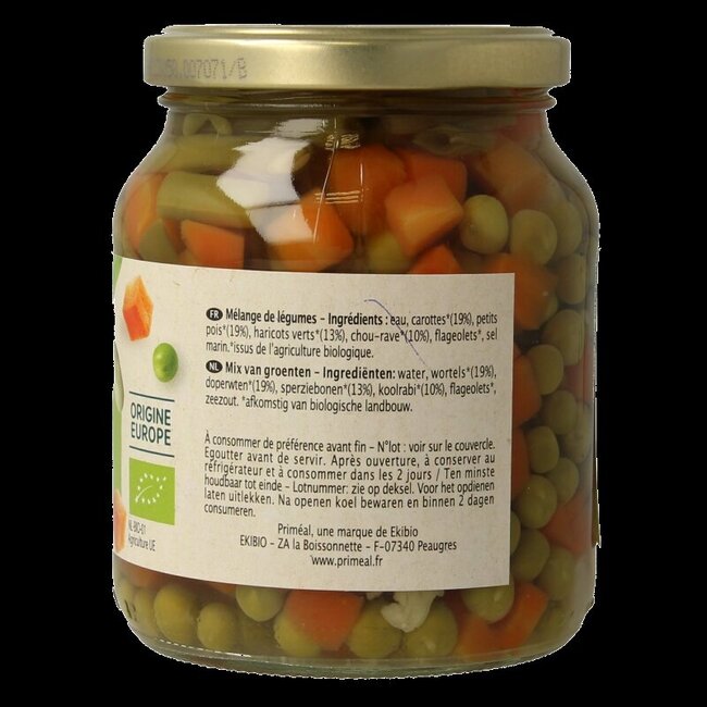 Primeal Macédoine de légumes bio 350 g