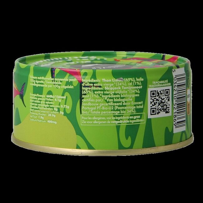 Fish 4 Ever Pavé de thon à l'huile d'olive 160 g