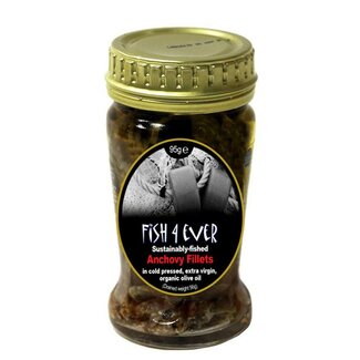 Fish 4 Ever Fish 4 Ever Filets d'anchois à l'huile d'olive 95 g