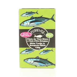 Fish 4 Ever Fish 4 Ever Witte tonijn in olijfolie 120 Gram