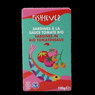 Fish 4 Ever Fish 4 Ever Sardines in tomatensaus 120 Gram