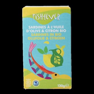 Fish 4 Ever Fish 4 Ever Sardines à l'huile d'olive et au citron 120 g