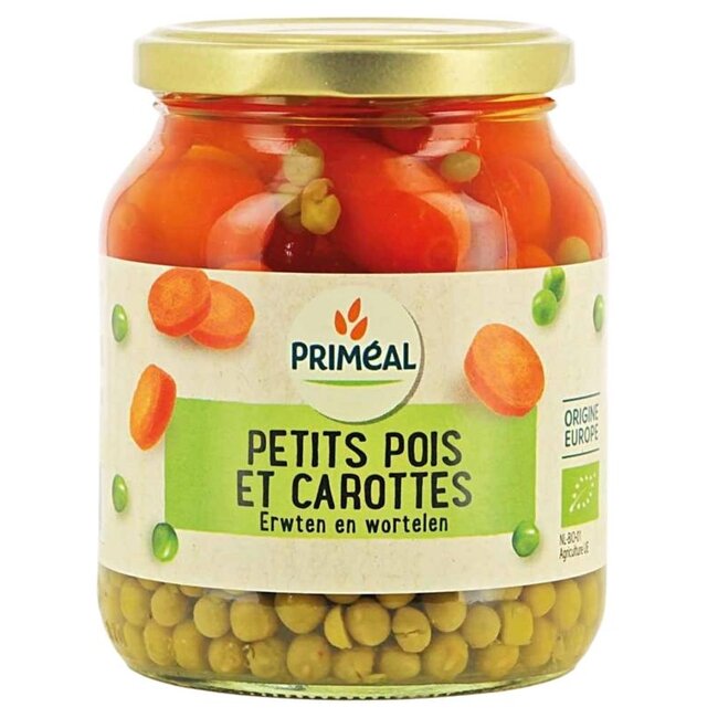 Doperwten wortelen bio 350 Gram
