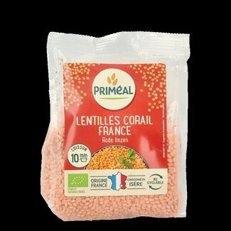 Primeal Lentilles corail bio Primeal 250 g