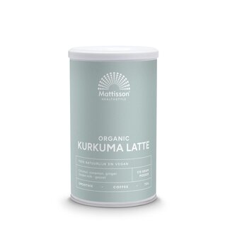 Mattisson Mattisson Latte kurkuma goldenmilk gezoet kaneel - kokos bio 175 Gram