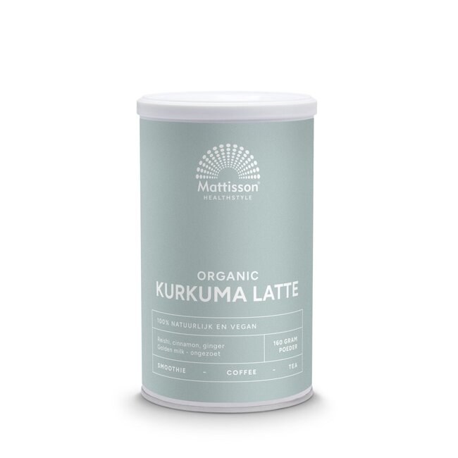 Mattisson Latte kurkuma goldenmilk reishi Ceylon kaneel bio 160 Gram