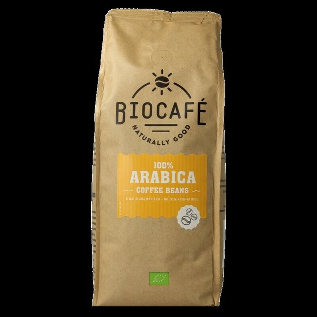 Biocafe Koffiebonen arabica bio 500 Gram