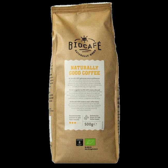 Biocafe Koffiebonen arabica bio 500 Gram