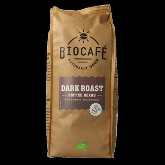 Biocafe Biocafe Koffiebonen dark roast bio 500 Gram