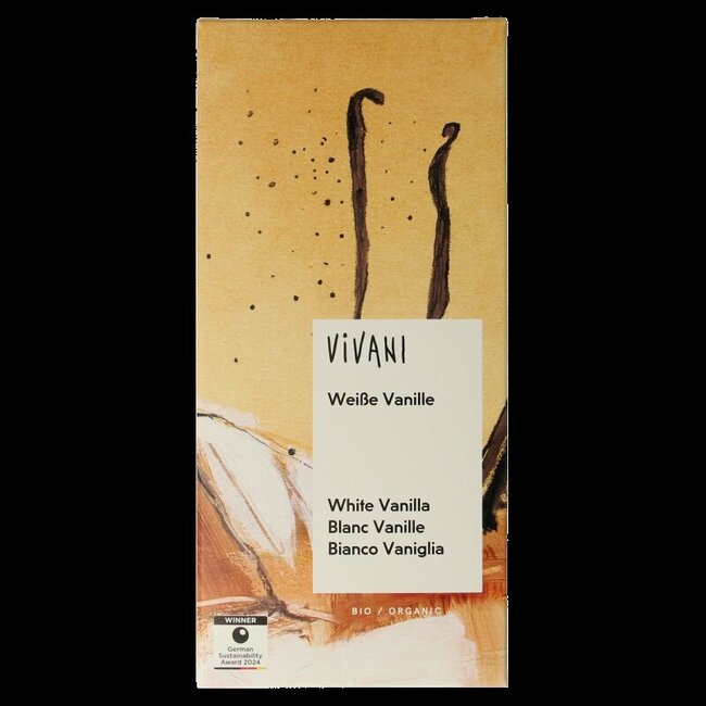 Chocolade wit vanille bio 80 Gram