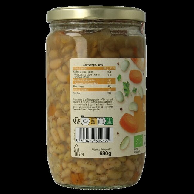 Primeal Bereide groene bonen bio 680 Gram