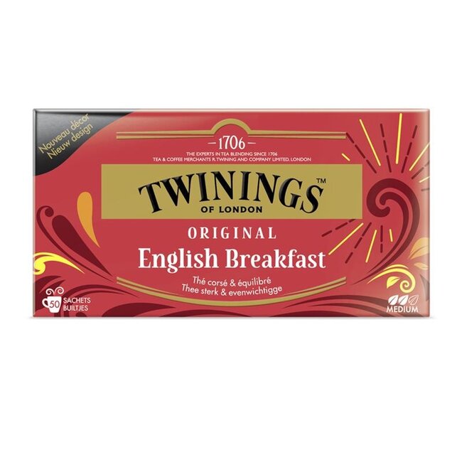English breakfast envelop zwart 50 Zakjes