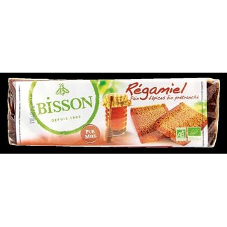 Bisson Bisson Regamiel Pain d'épices au miel prétranché bio 300 Grammes