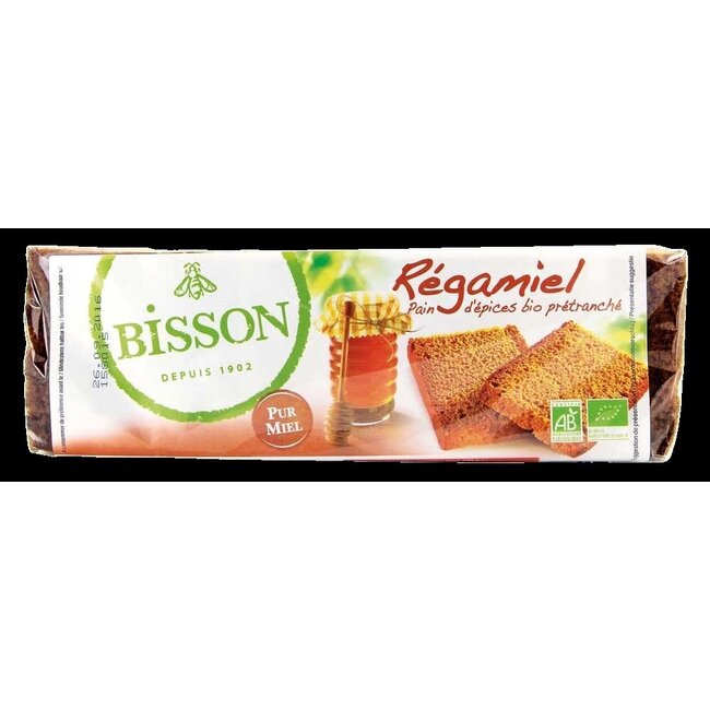 Regamiel honing-kruidkoek voorgesneden bio 300 Gram
