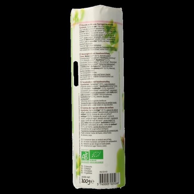 Bisson Choco Bisson hazelnoot bio 300 Gram