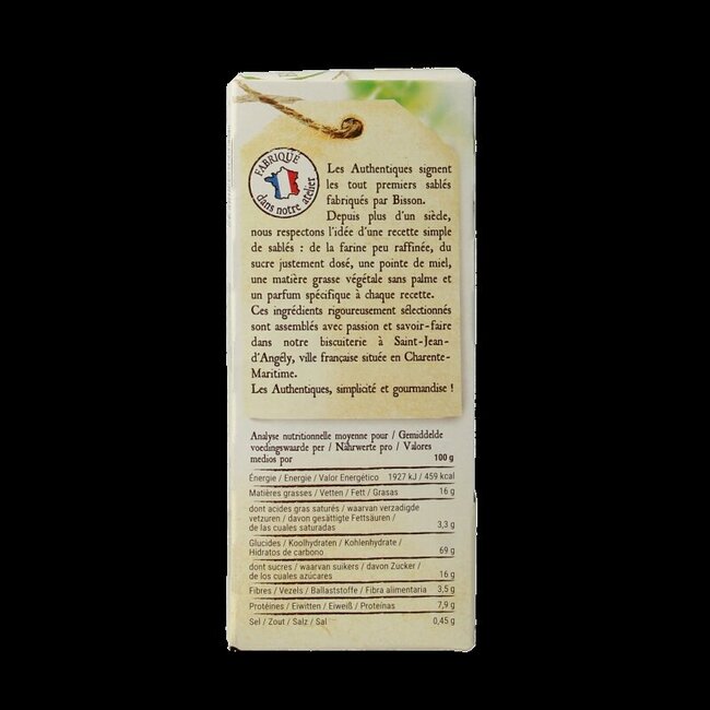 Bisson Zandkoekjes boekweit authentiek bio 175 Gram