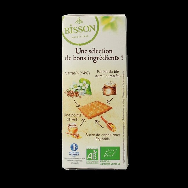 Bisson Sablés au sarrasin authentiques bio 175 g