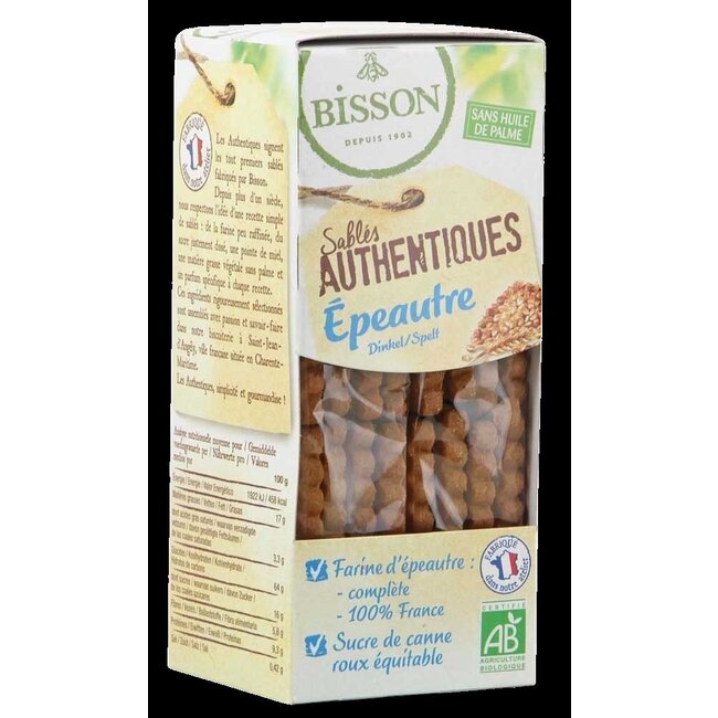 Authentieke spelt zandkoekjes bio 190 Gram