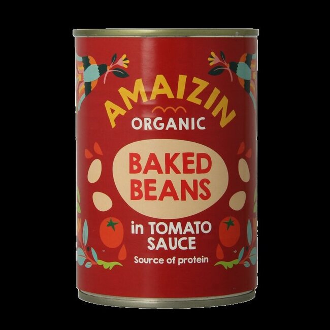 Witte bonen in tomatensaus bio 400 Gram