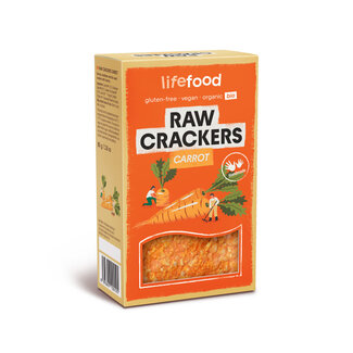 Lifefood Lifefood Life crackers wortel raw bio 80 Gram
