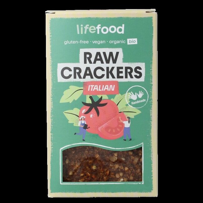 Life crackers Italiaans raw bio 90 Gram