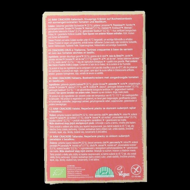 Lifefood Life crackers italiens raw bio 90 g