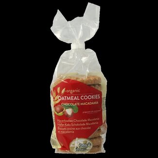 Billy's Farm Billy's Farm Macadamia chocolade haverkoeken bio 200 Gram