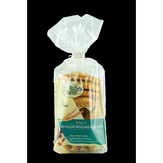 Billy's Farm Billy's Farm Rozijnenkoekjes gevuld bio 200 Gram