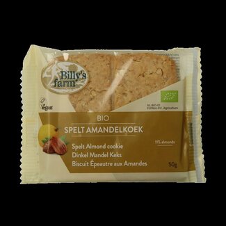 Billy's Farm Billy's Farm Spelt amandelkoeken bio 50 Gram