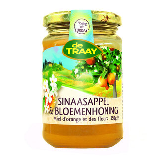 Traay Sinaasappel & bloemenhoning 350 Gram