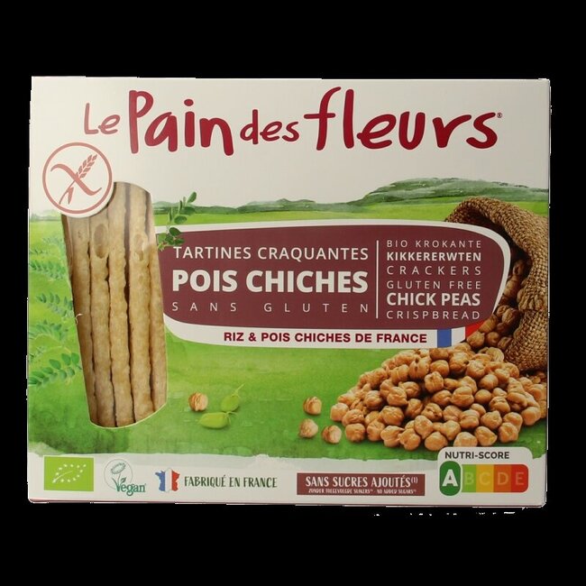Kikkererwten crackers bio 150 Gram