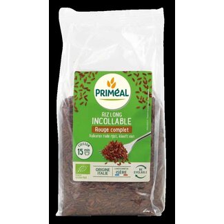Primeal Rijst rood volkoren niet klevend bio 500 Gram