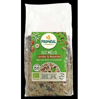 Primeal Rijst linzen en hazelnoten bio 500 Gram