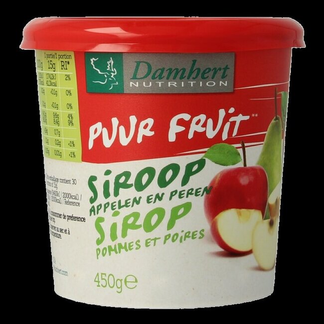 Puur fruit siroop appelen en peren  450 Gram