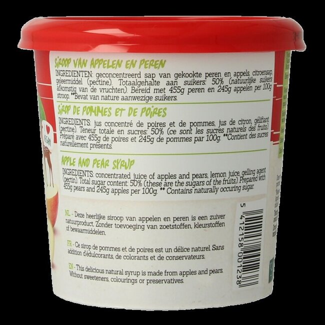 Damhert Sirop de fruits pur pommes et poires 450 g