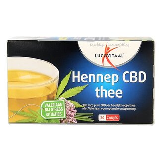 Lucovitaal Lucovitaal Thé au Chanvre CBD 20 Sachets