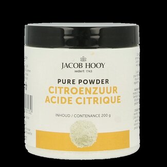 Jacob Hooy Jacob Hooy Citroenzuur pot 200 Gram