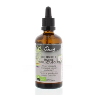 It's Amazing Zwart komijnzaad olie bio  100 Milliliter