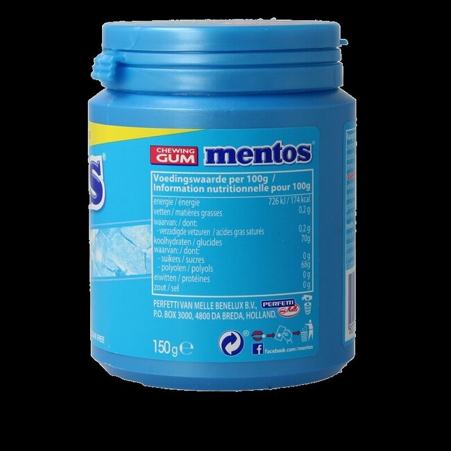 Mentos Gum XL mighty mint pot 150 Gram