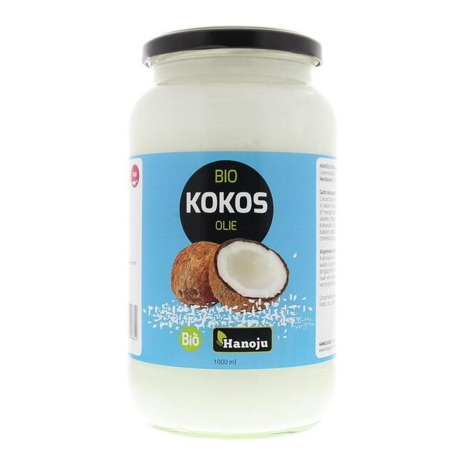 Kokosolie virgin glasfles bio 1 Liter