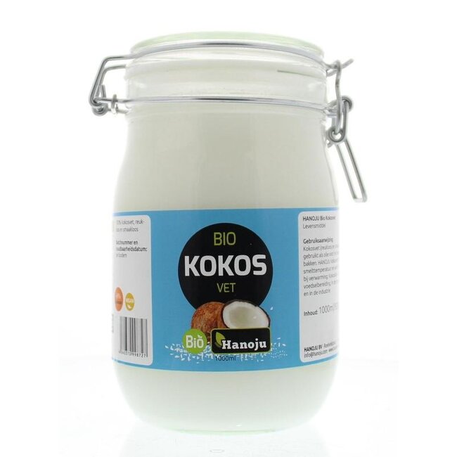Kokosolie geurloos beugelglas bio 1 Liter