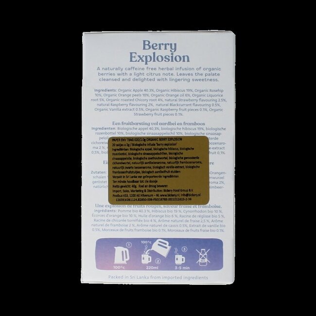 Dilmah Berry Explosion Bio - 20 sachets