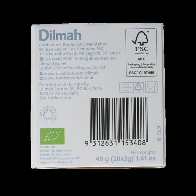 Dilmah Berry Explosion Bio - 20 sachets